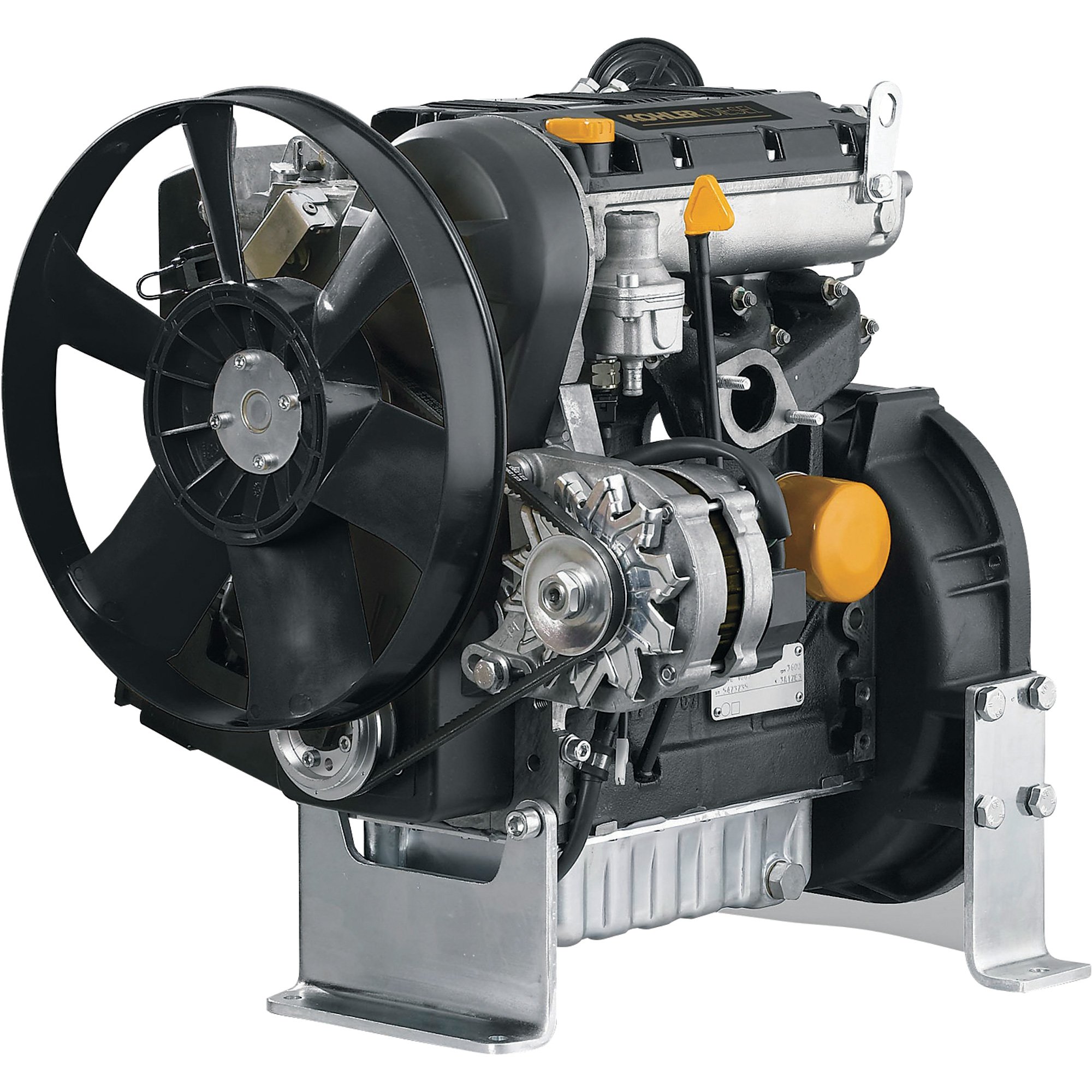 Kohler 3-Cylinder Diesel Engine — 1,028cc, High Speed Open Power with Group 8 Interchange, Model# PAKDW10031001A